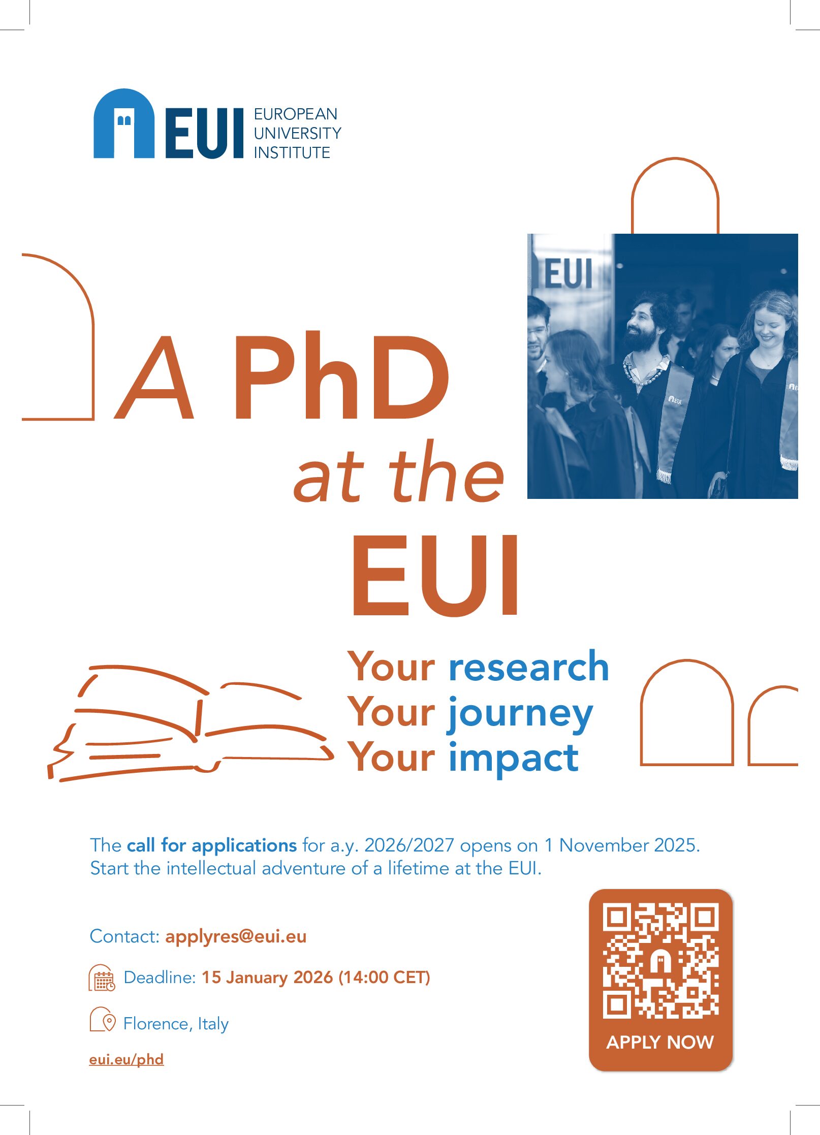 Institutul Universitar European de Florența – concurs pentru 2026-2027